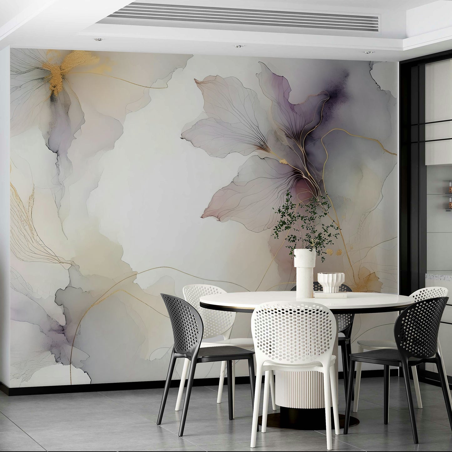 Lilac Blossom Hues Wall Mural