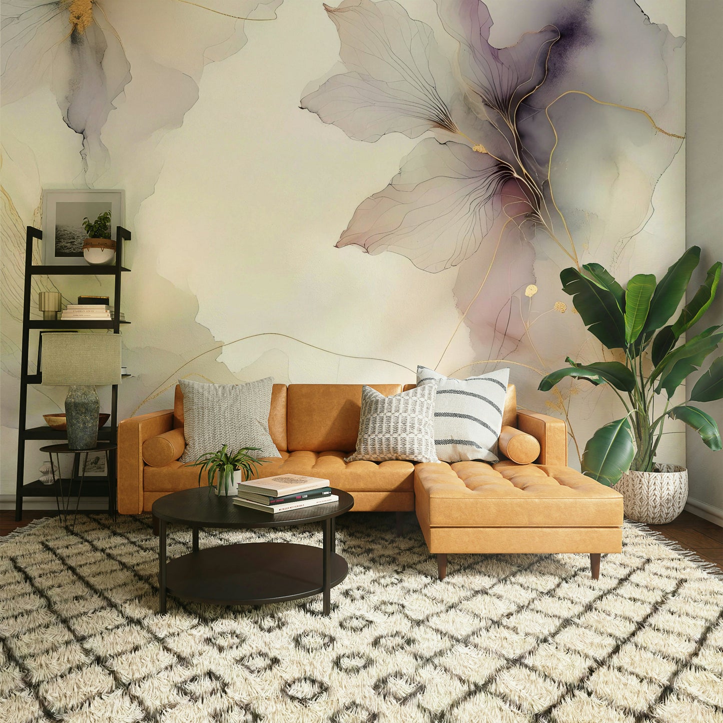 Lilac Blossom Hues Wall Mural