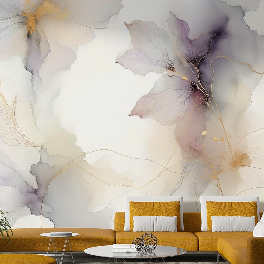 Lilac Blossom Hues Wall Mural
