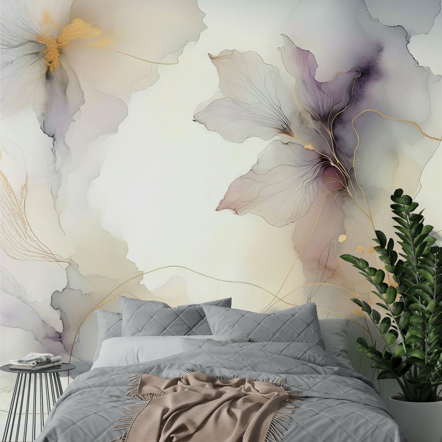 Lilac Blossom Hues Wall Mural