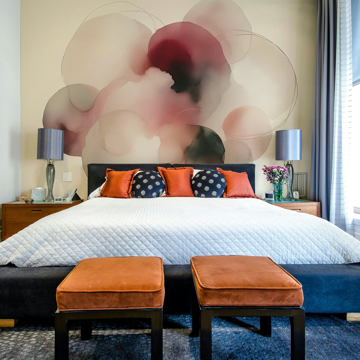 Soft Tones Artistic Flow Wall Mural