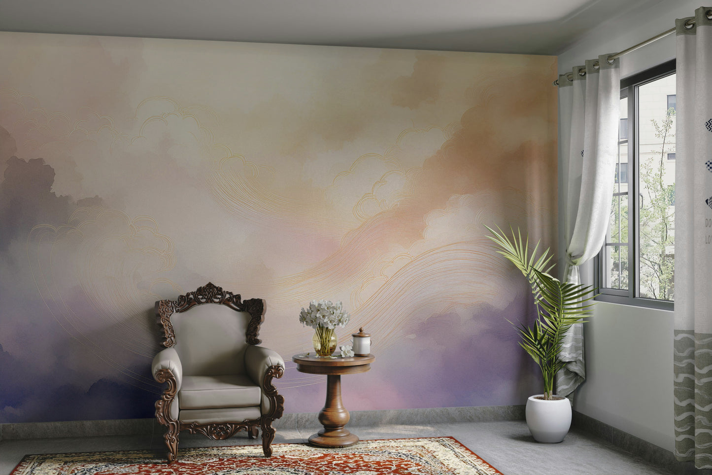 Gentle Aura Skies Wall Mural