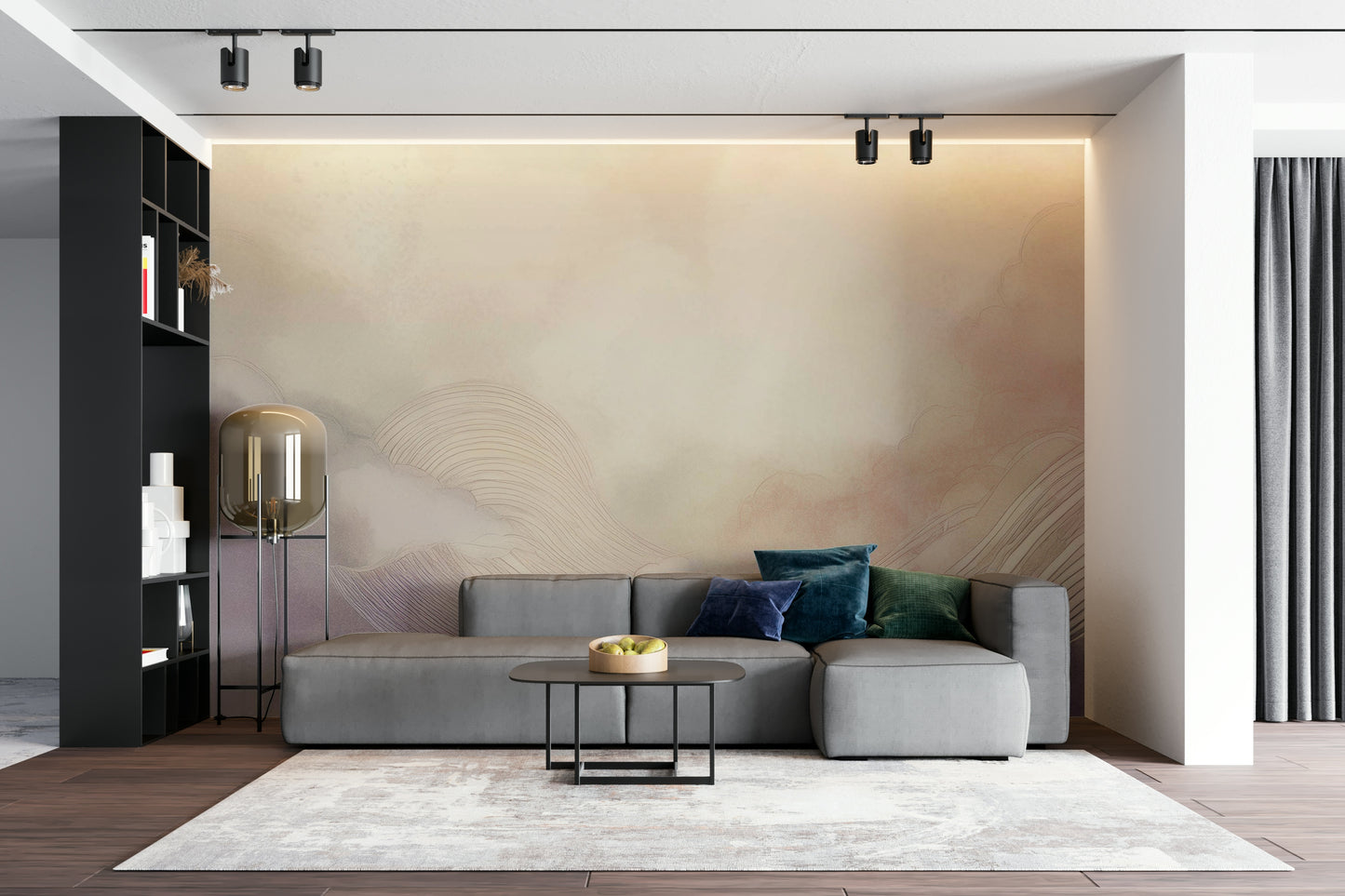 Gentle Cloud Drift Wall Mural
