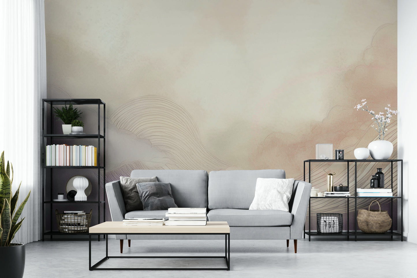 Gentle Cloud Drift Wall Mural