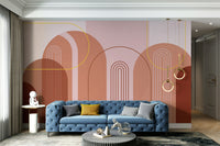 Retro-inspired arch design for walls

