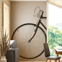 Creative studio styled with bicycle mural


