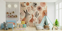 Whimsical Wild Things wall mural adding fun to children's rooms.

