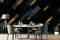 Shooting stars wallpaper mural creating a peaceful atmosphere

