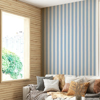 Urban skyline and stripes wallpaper for modern spaces

