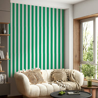 Modern jade green wallpaper with vertical stripes

