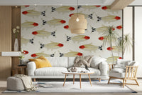 Abstract stone-like Asperum mural for a contemporary look

