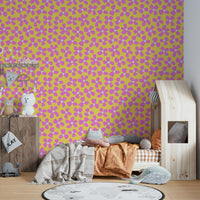 Bold and lively summer flowers wallpaper for fresh interiors

