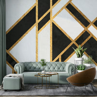 Stunning black and white Art Deco mural for modern spaces

