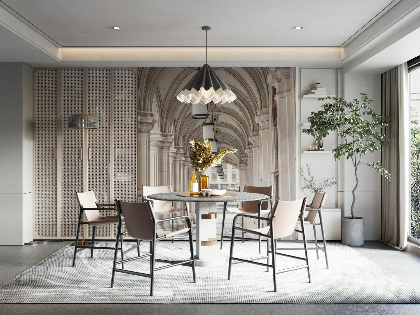 European classical architecture wallpaper

