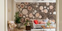 Tree ring wall mural texture

