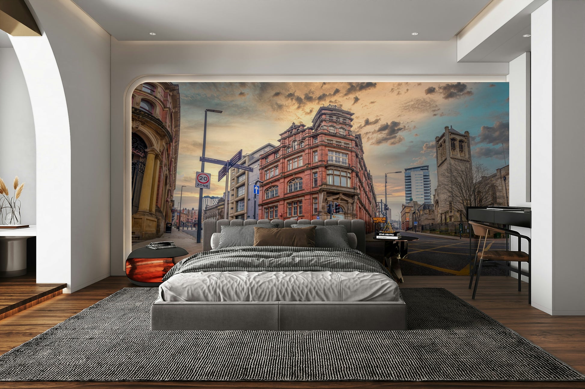 Classic dusk street wallpaper

