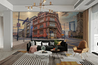 Cobblestone path wall design

