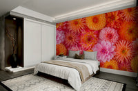 Romantic flower wall mural

