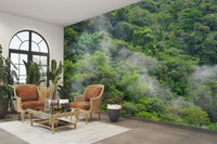 Nature wall mural with trees

