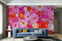 Vibrant petals wall mural

