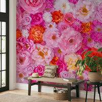 Bold roses mural wallpaper

