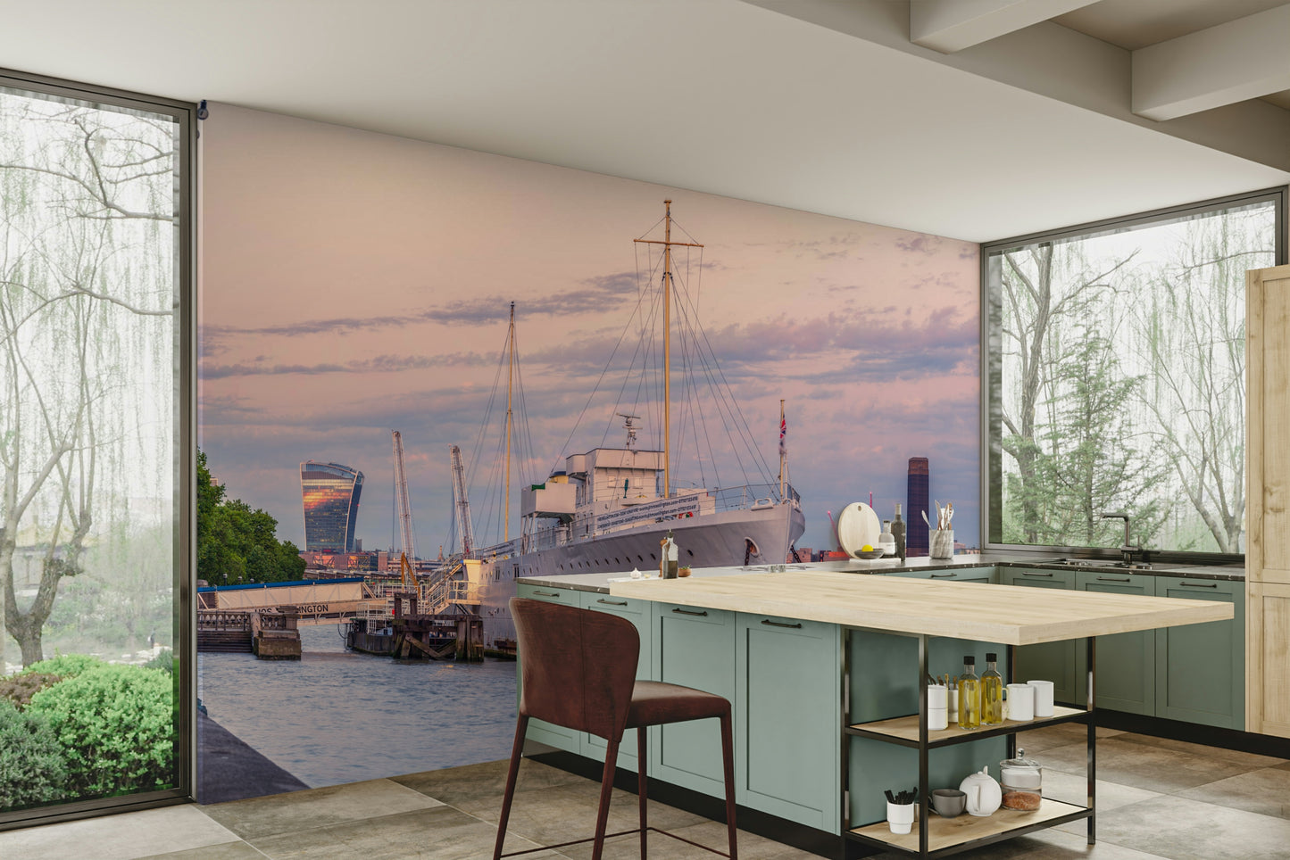 London Shard city mural

