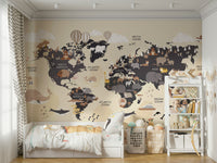 Child-friendly geography wallpaper

