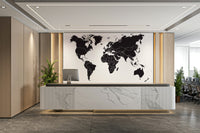 Map wallpaper for study walls

