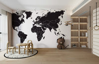 Educational world mural wallpaper

