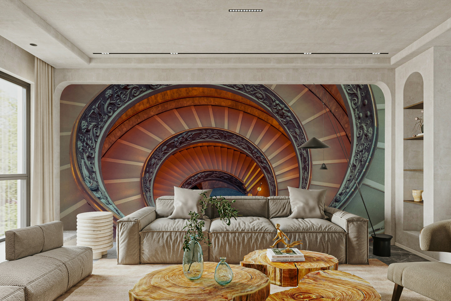 Architectural arch wall mural

