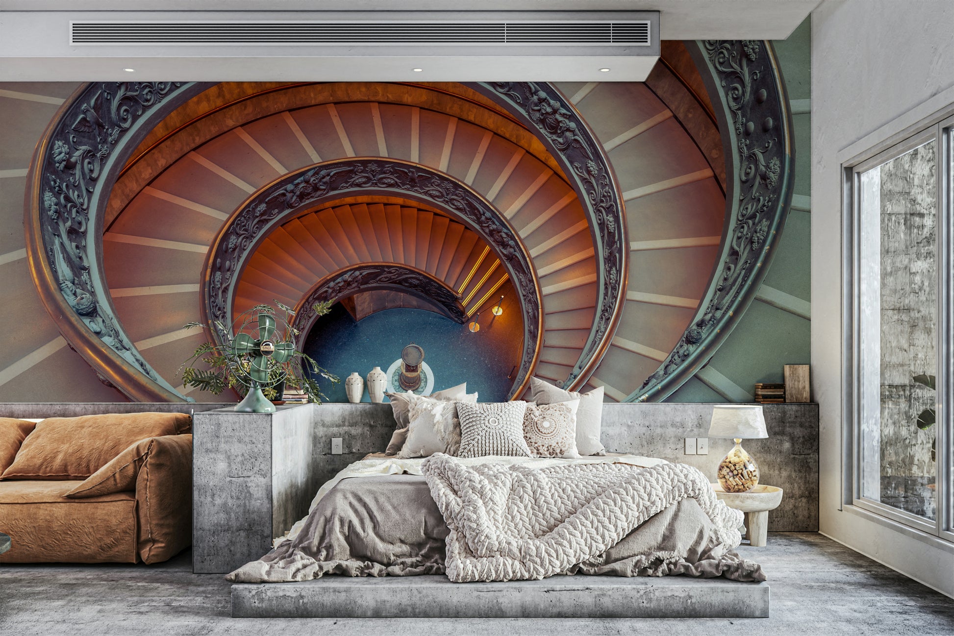 Wallpaper with classic architecture

