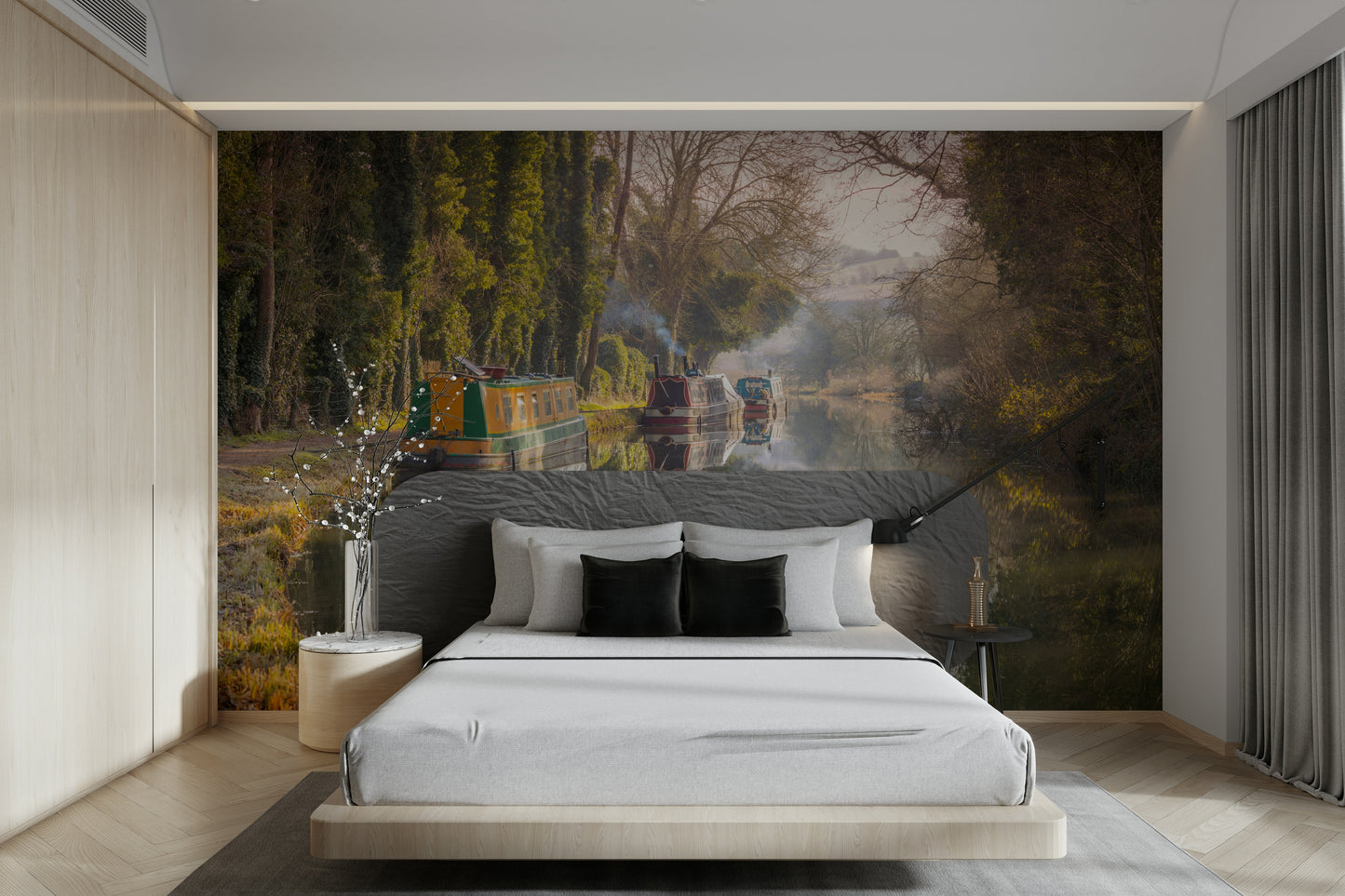 English canal mural wallpaper

