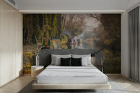 English canal mural wallpaper

