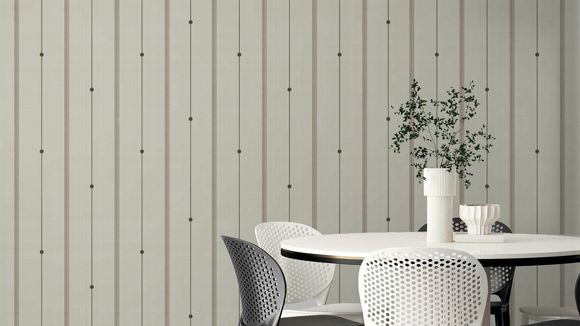 Refined Minimal Stripes Rustic Wallpaper with earthy striped design

