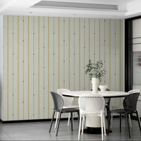 Country-inspired wallpaper with soft, earthy stripes

