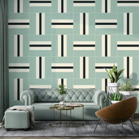 Clean, sharp lines in Geometric 05 wallpaper for rooms

