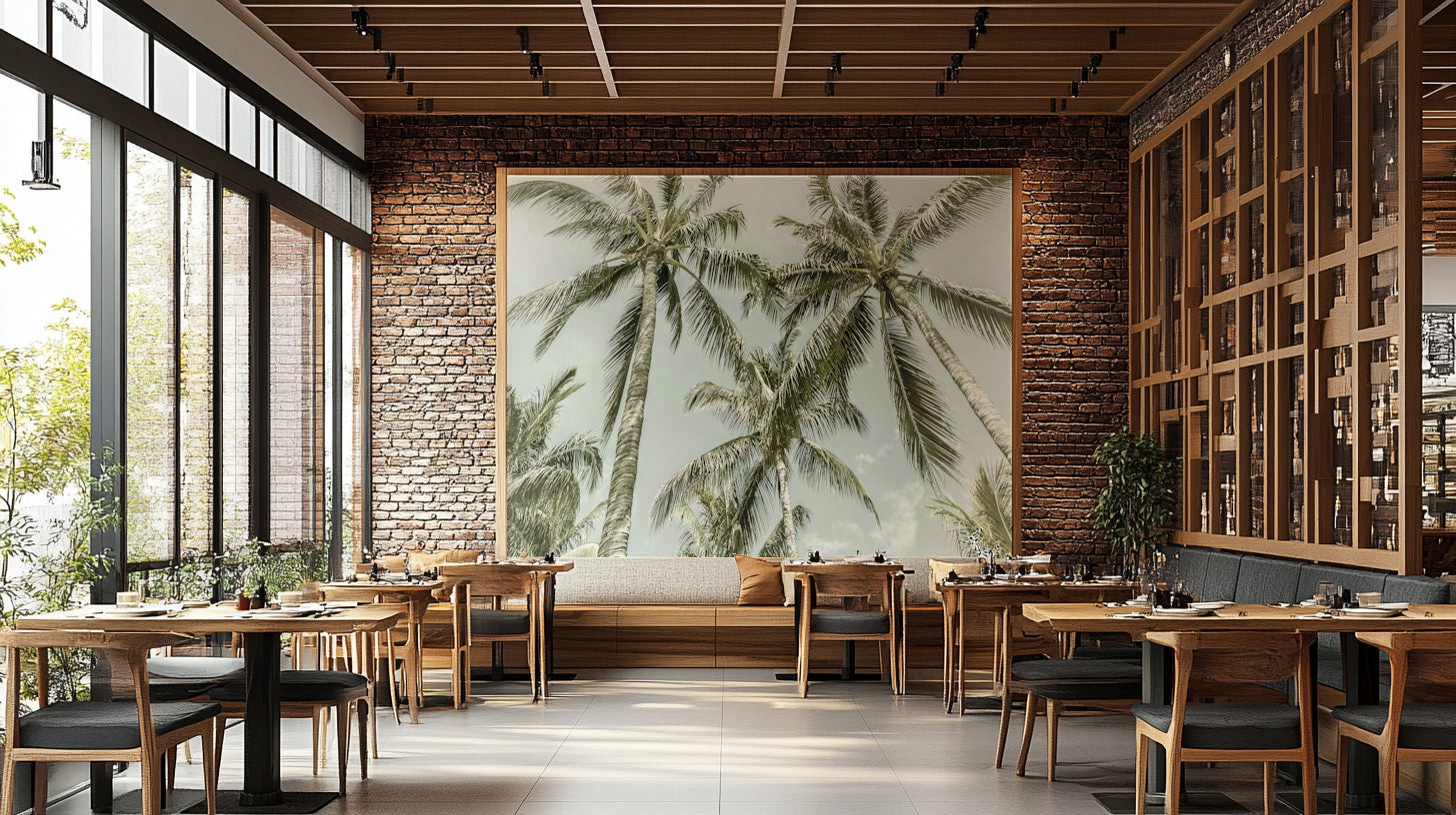 Lovely Palm Trees wall mural bringing a tropical vibe

