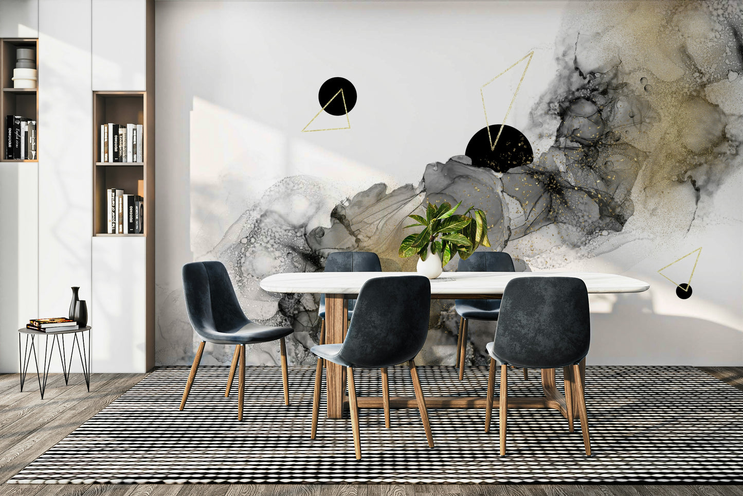 Swirling galaxies and nebulae in Cosmic Flow Wall Mural

