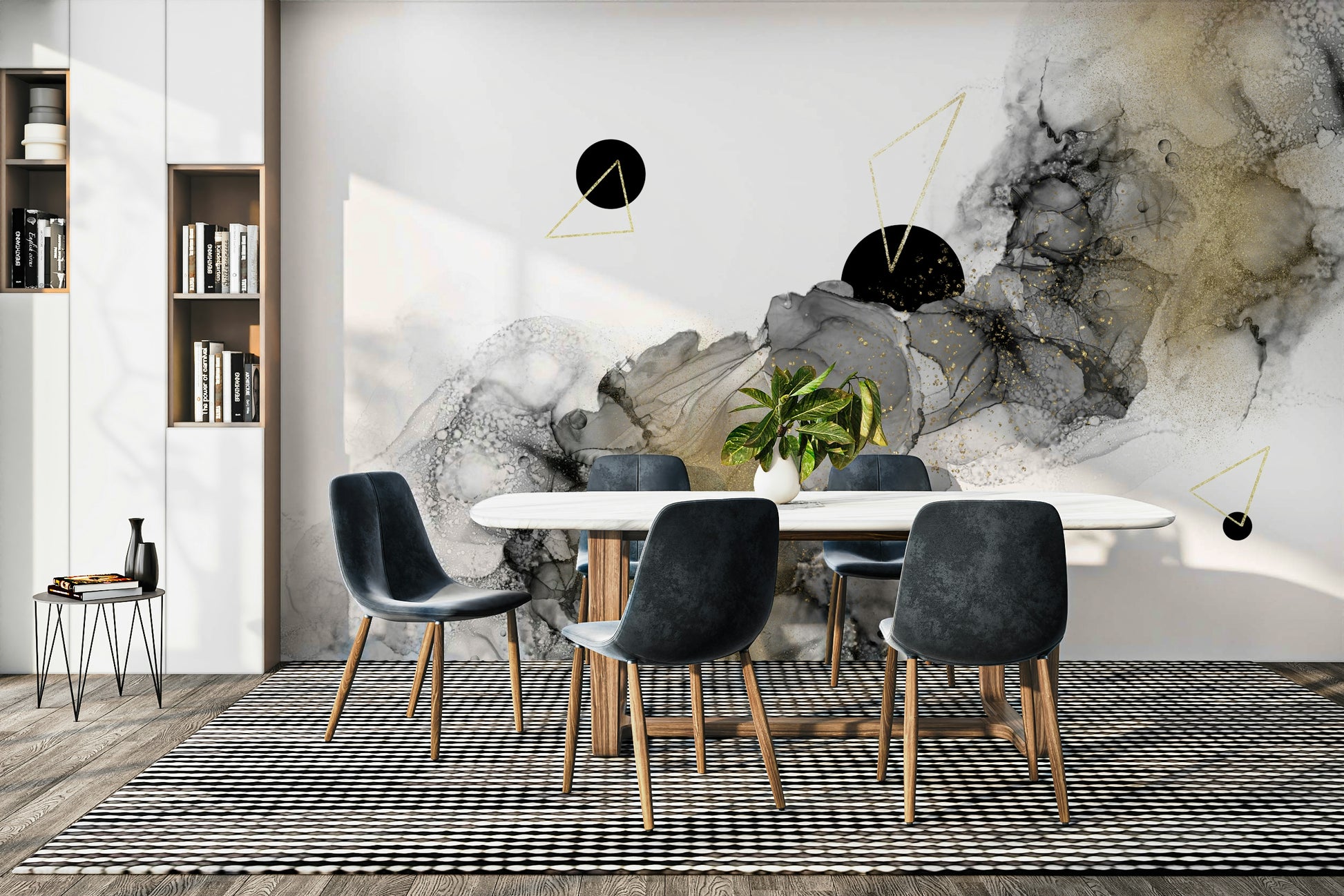 Swirling galaxies and nebulae in Cosmic Flow Wall Mural

