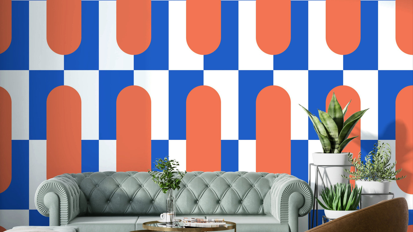 Mid Century Collection Part 5 wallpaper with geometric patterns

