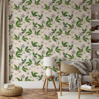 Floral wall decor with Wood Anemone print

