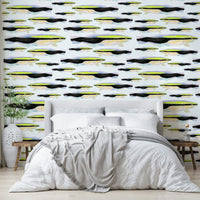 Modern animal print wallpaper – Animalia v2 style

