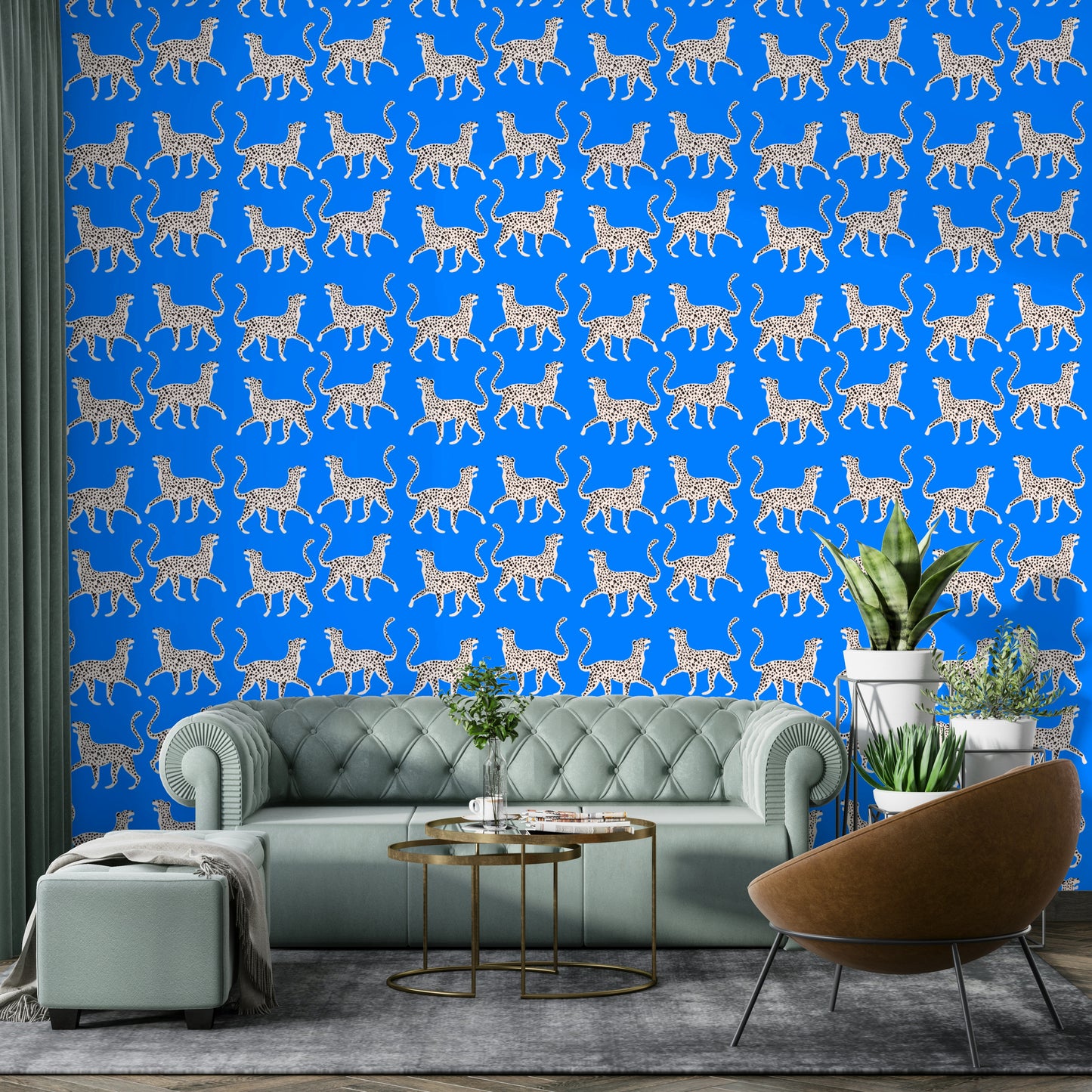 Contemporary animal print wallpaper with flair

