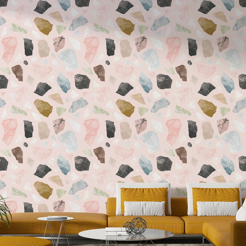 Contemporary wallpaper – Cocceiomotiflow design

