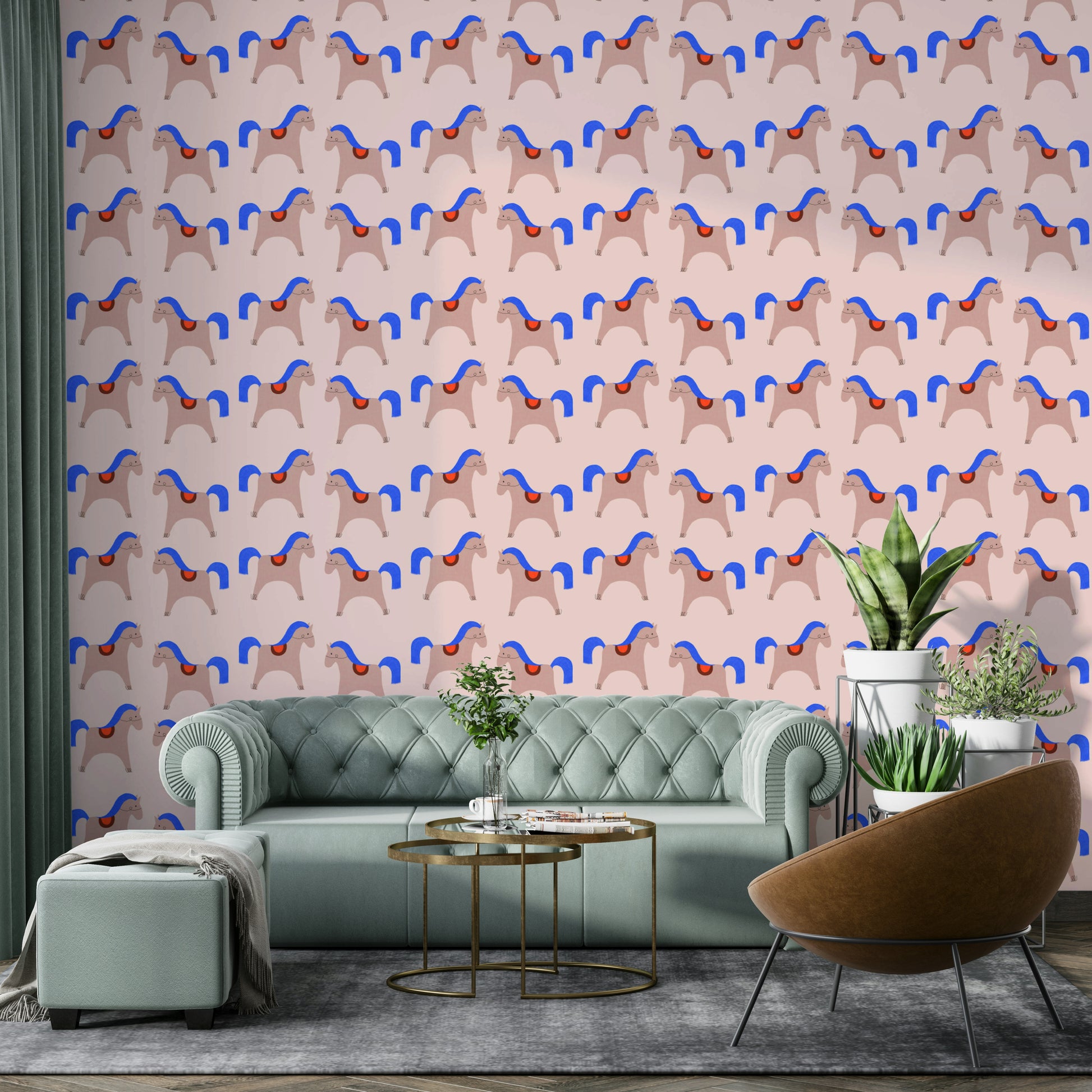 Wallpaper for kids’ or creative modern spaces

