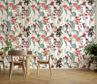 Hakuna Wallpaper styled in a modern boho room

