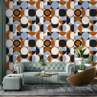 Painterly wall design in neutral Mescolanza tones

