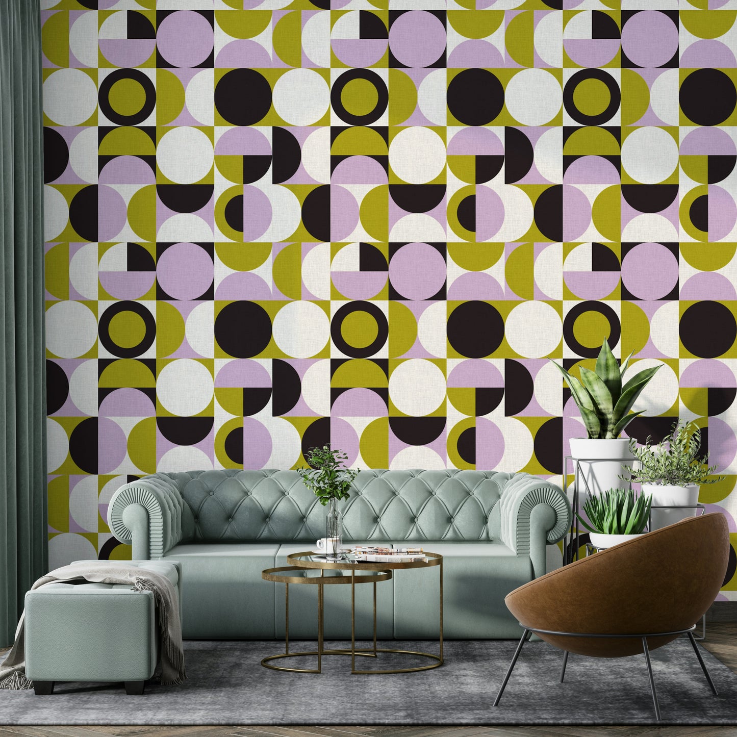 Mescolanza Wallpaper in blended neutral tones

