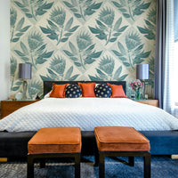 Ideal for creating a statement wall with protea design

