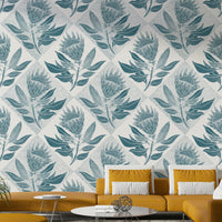 Easy-to-install wallpaper for a lively, botanical look

